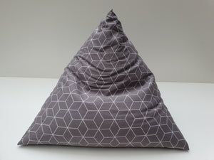 Pyramidenkissen Waben Buchkissen oder Tablettkissen