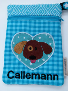 Leckerlitasche Herzappli Hund mit Namen