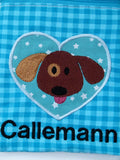 Leckerlitasche Herzappli Hund mit Namen